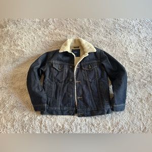 GAP Kids Sherpa Lined Denim Jacket